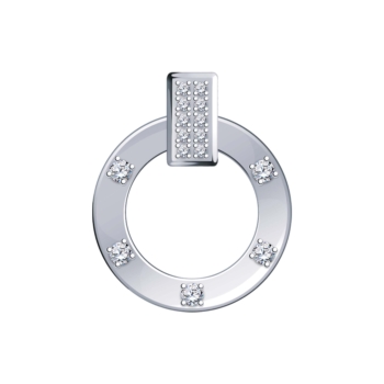 Подвеска Круг из серебра с фианитами арт. 50219-925