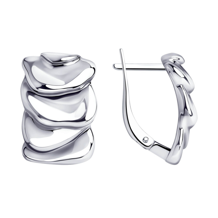 Серьги из серебра без вставок арт. 94-120-00689-1