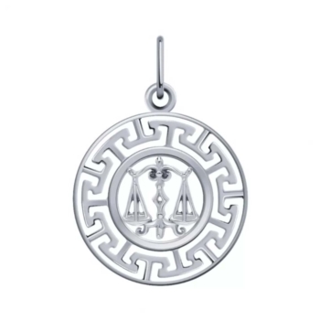 Подвеска знаки зодиака Весы из серебра арт. 5761-925/весы
