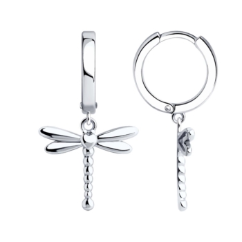 Серьги Стрекоза из серебра арт. 94026401