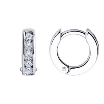 Серьги из серебра с фианитами арт. 94026444