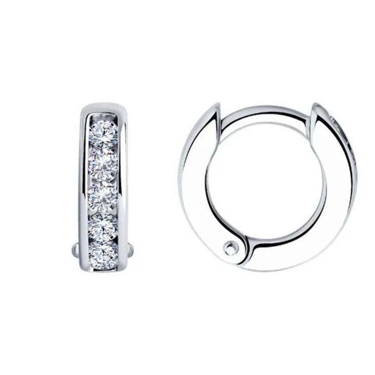 Серьги из серебра с фианитами арт. 94026444