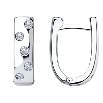 Серьги из серебра с фианитами арт. 94-120-01515-1