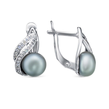 Серьги из серебра с жемчугом арт. 3337724Д9