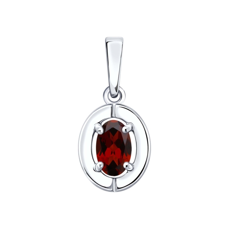 Подвеска из серебра с гранатом арт. 92030873