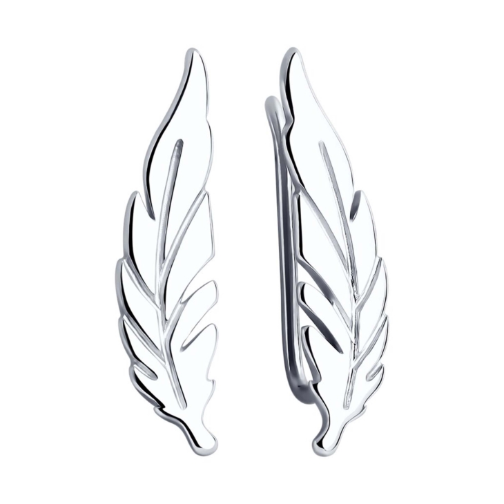 Серьги-клаймберы из серебра арт. 94025635