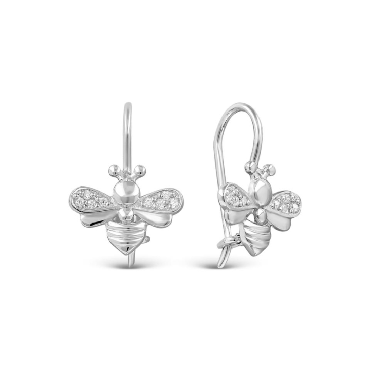Детские серьги из серебра и фианитами арт. С-3608-Р