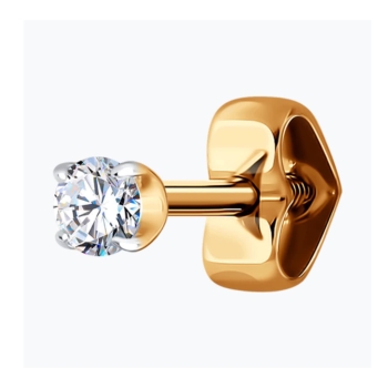 Серьги из золота с фианитами арт. 51-127-02067-1
