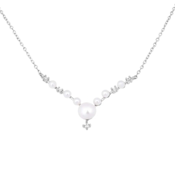 Колье из серебра с жемчугом арт. 657093