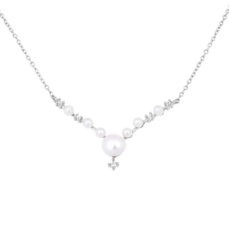 Колье из серебра с жемчугом арт. 657093