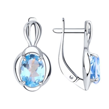 Серьги из серебра с топазами арт. 94-320-00604-1