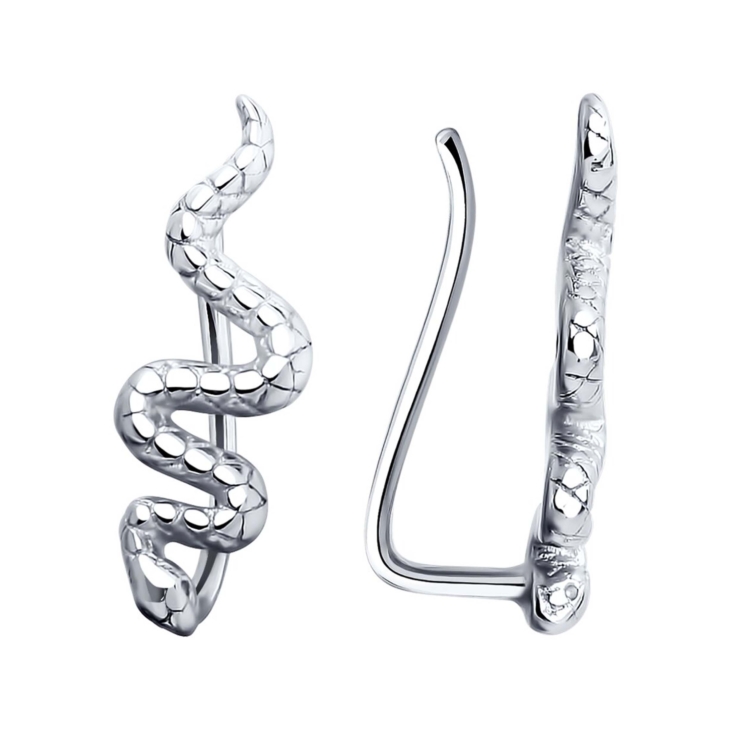 Серьги-клаймберы из серебра арт. 94025870