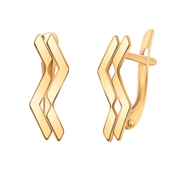 Серьги из золоченного серебра арт. 21236з-925