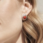 Серьги из серебра с кораллами арт. 2811535