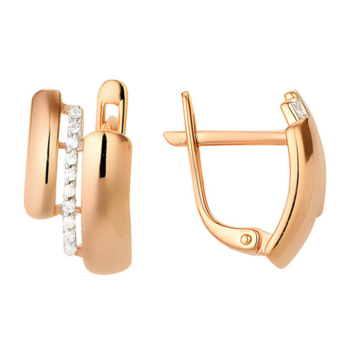 Серьги из золота с фианитами арт. 40069600