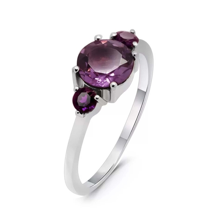 Кольцо из серебра с аметистами арт. 637574