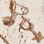 Серьги из серебра с позолотой Морская звезда арт. 33976.6
