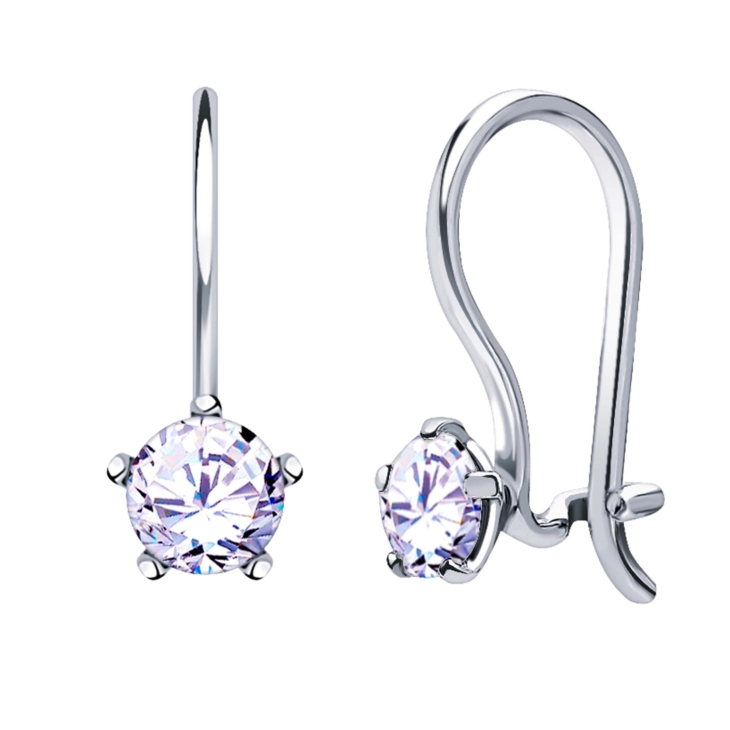 Детские серьги из серебра с фианитами арт. 2807с6-925