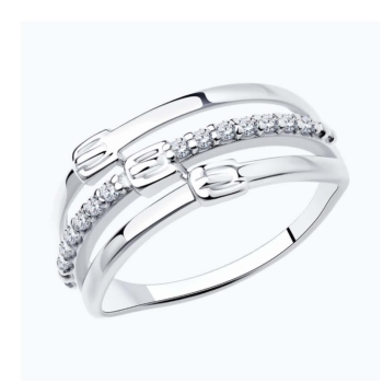 Кольцо из серебра с фианитами арт. 94-110-00798-1