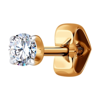 Серьги из золота с фианитом арт. 51-127-02068-1