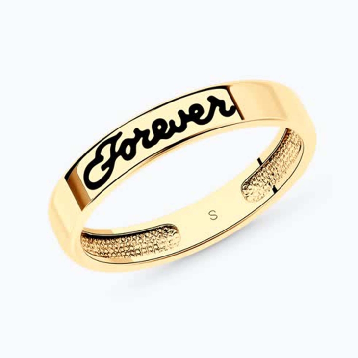 Кольцо Forever из золоченного серебра с эмалью арт. 93011012