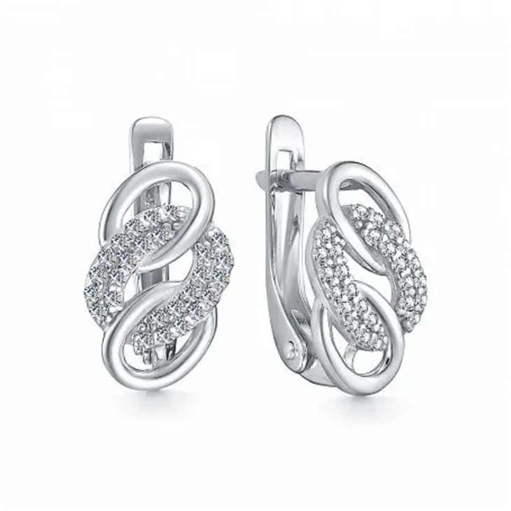 Серьги из серебра с цирконом арт. 658285
