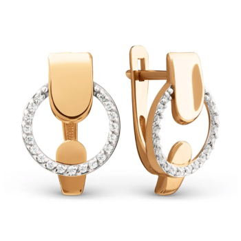 Серьги из золота с фианитами арт. 032792-1102