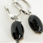 Серьги из серебра с ониксом арт. 651594