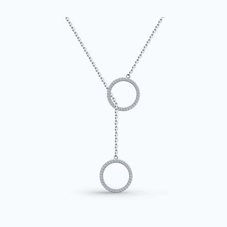 Колье из серебра с фианитами арт. 94070723