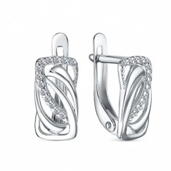 Серьги из серебра с цирконом арт. 658284
