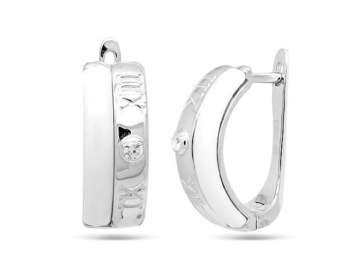 Серьги из серебра с керамикой арт. 625006