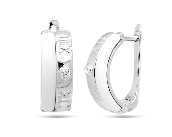 Серьги из серебра с керамикой арт. 625006