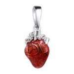 Подвеска из серебра Сердце с эмалью арт. 50-79-0000-16027
