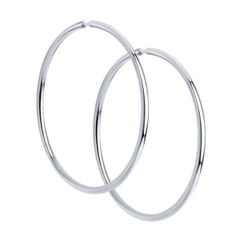 Серьги конго из серебра