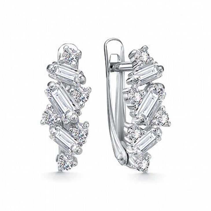 Серьги из серебра с цирконом арт. 658288