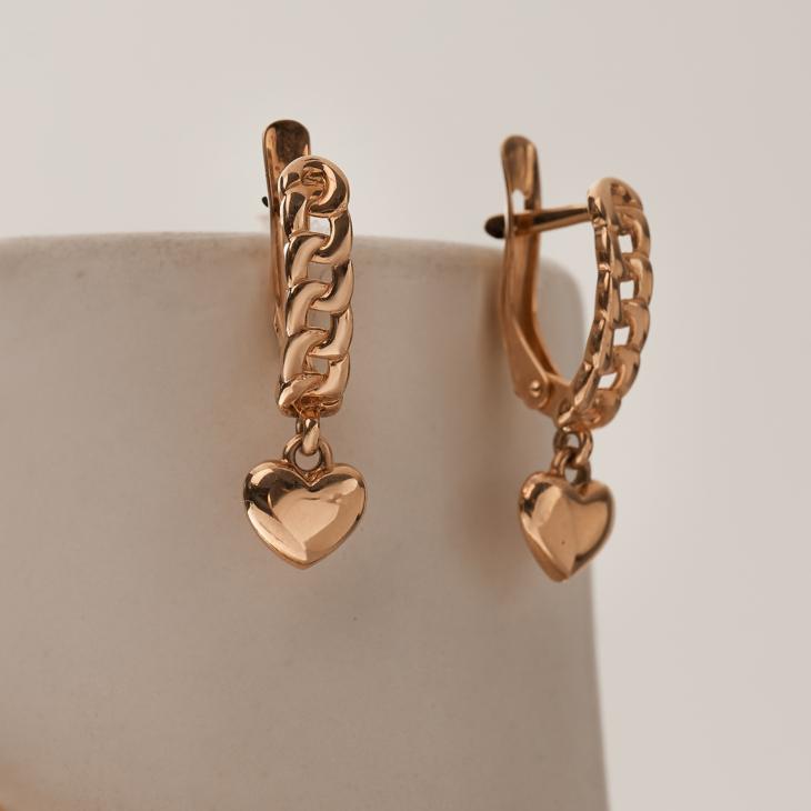 Серьги из золота Сердце арт. 21277