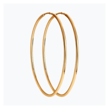 Серьги-конго из золота 35 мм. арт. 51-124-01592-1