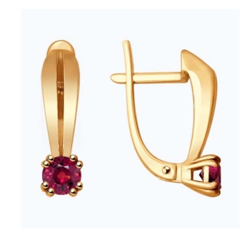 Серьги из золота с рубинами арт. 4020388