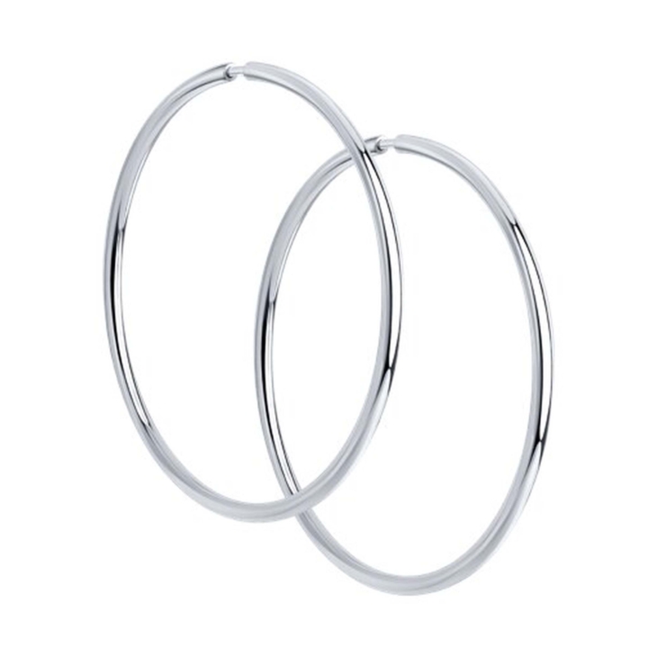 Серьги-конго из серебра диаметром 30 мм. арт. 94-124-01722-1