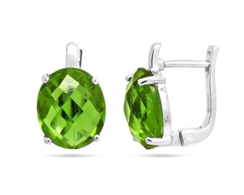 Серьги из серебра с султанитом арт. 645450