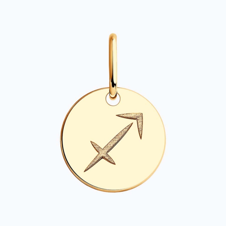 Подвеска знак зодиака Стрелец из золота арт. 51-130-01101-1
