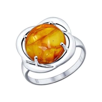 Кольцо из серебра с янтарем арт. 94011819