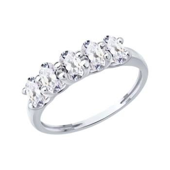 Кольцо из серебра с фианитами арт. 94-110-00067-1