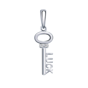 Подвеска Ключик из серебра с фианитами арт. 50340-925
