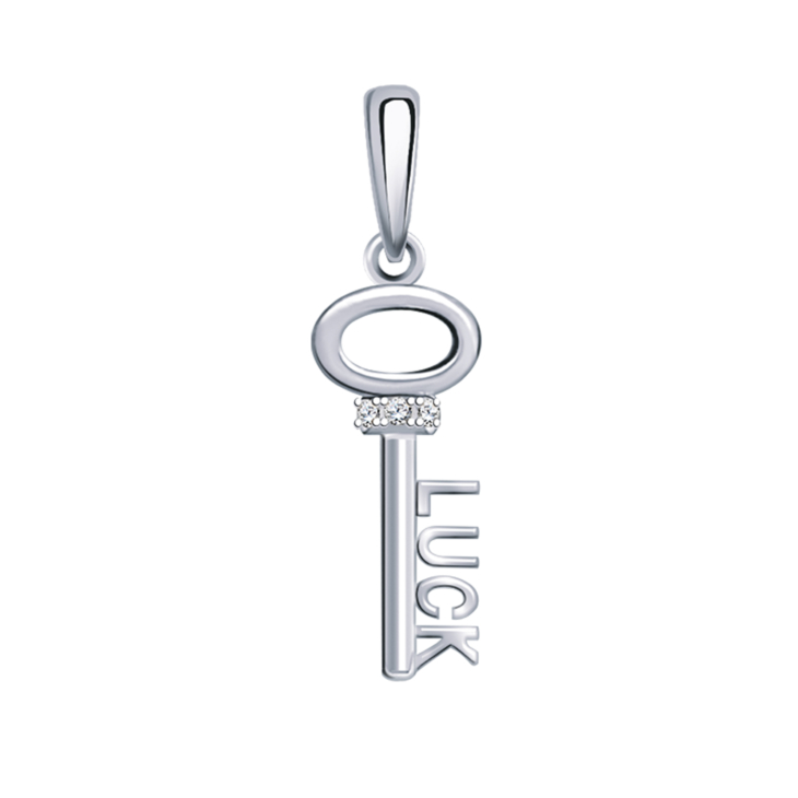 Подвеска Ключик из серебра с фианитами арт. 50340-925