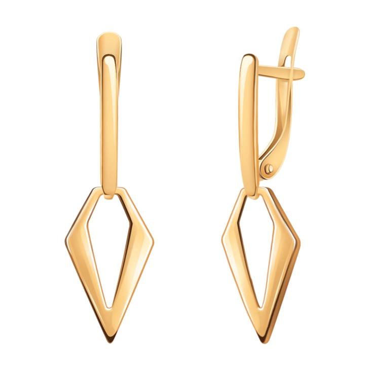 Серьги из золоченного серебра арт. 22058з-925