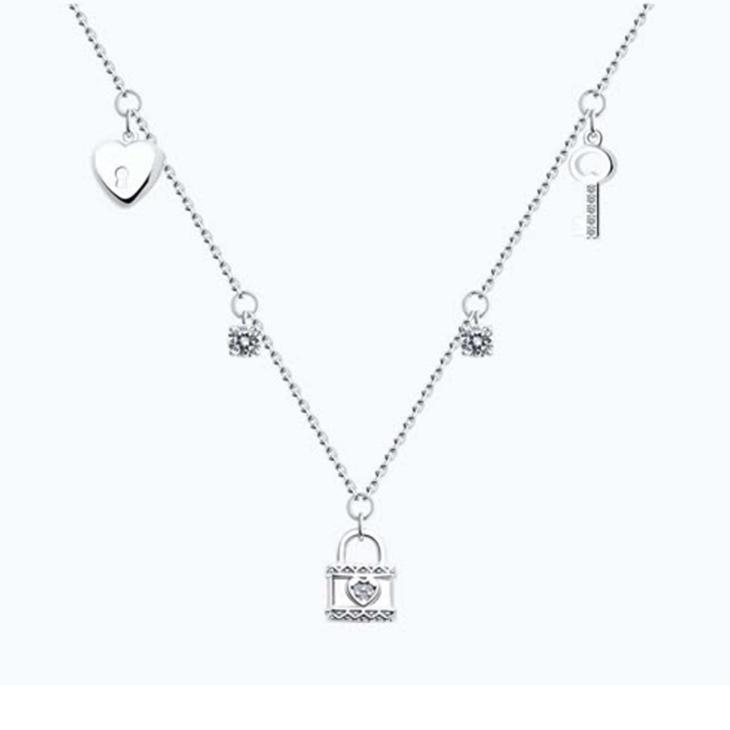 Колье из серебра с подвеска и фианитами арт. 94070966