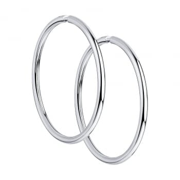 Серьги конго из серебра