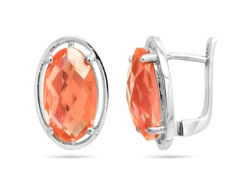 Серьги из серебра с султанитом арт. 645480