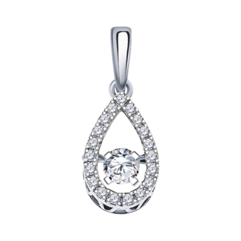 Подвеска из серебра с фианитами арт. 50020-925